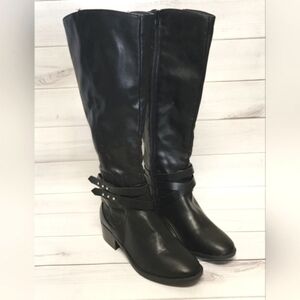 Material Girl Damien Almond Toe Knee High Fashion Boots  Size 7.5 M - New In Box